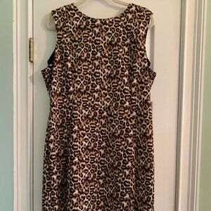 Apt.9 Sheath XXL Leopard Print Dress